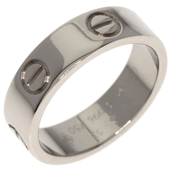 CARTIER 18k White Gold Love Ring #53 - Picture 2 of 6
